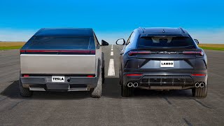Tesla Cybertruck, Lamborghini Urus'a karşı: DRAG YARIŞI