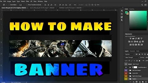 How to Make a YouTube Gaming Banner in Photoshop CS6/CC! Channel Banner Tutorial 2020
