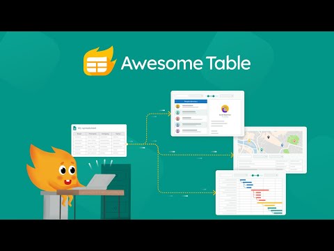 Awesome Table - Build Web Apps from Spreadsheets