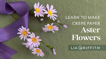 Learn Hot to Make Crepe Paper Aster Flowers