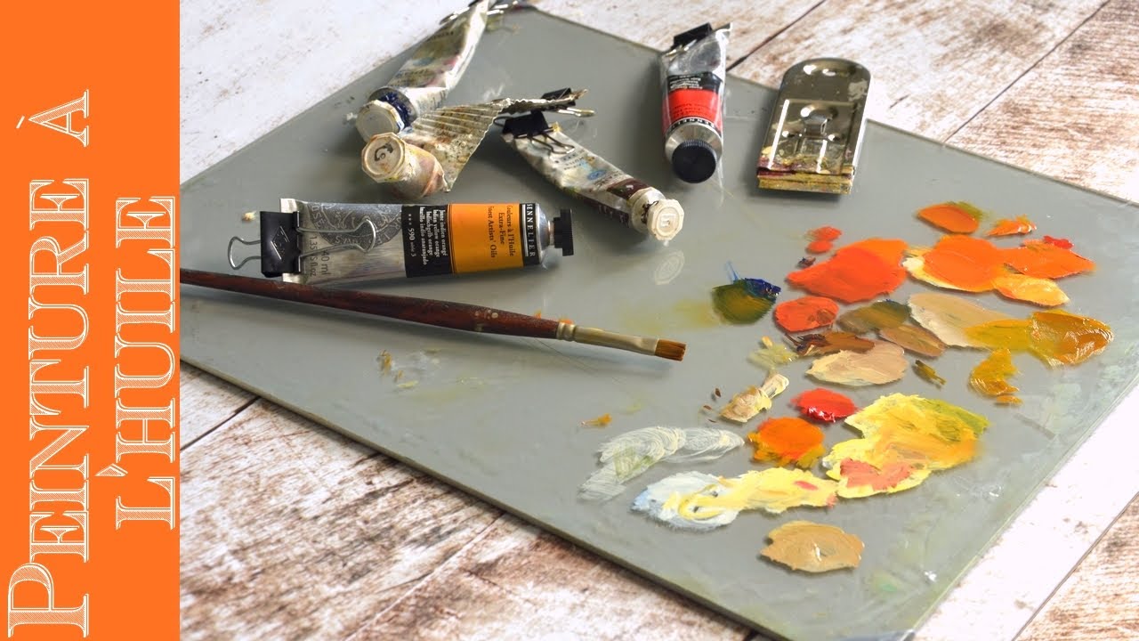 🎨 Peinture à l'huile] La palette en verre 