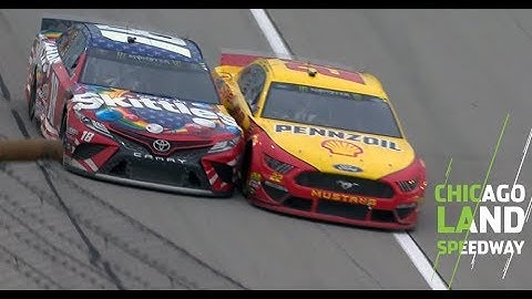 Logano, Kyle Busch make contact after thwarted block