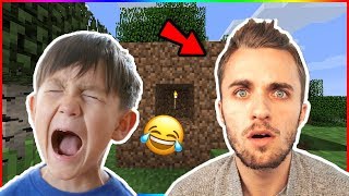 MINECRAFT JE TROLL UN KIKOO AVEC SQUEEZIE IL PLEURE !! Troll minecraft ! PS4 FR