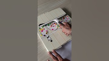 Easy Art Using Window Wiper / Colorful Birds 🐤🦆 #easyart #diy #shorts