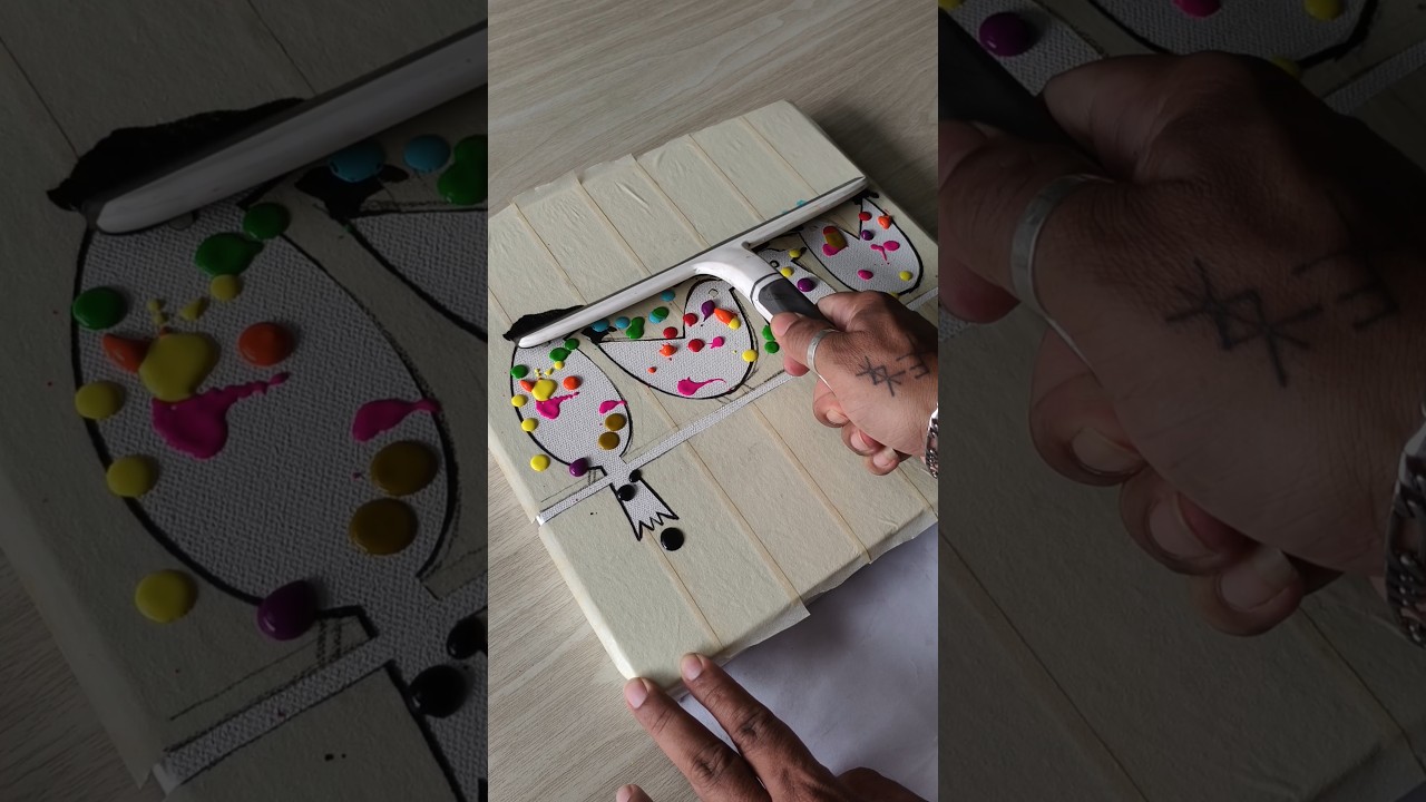 Easy Art Using Window Wiper / Colorful Birds 🐤🦆 