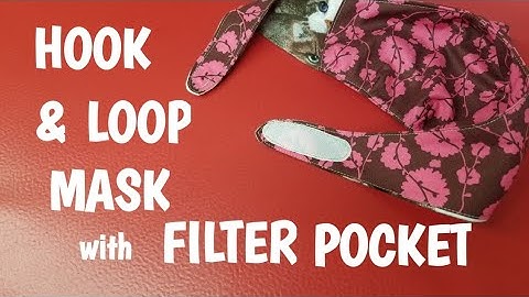 Easy Hook & Loop Face Mask with Filter Pocket