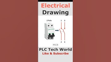 Electrical drawing of MCB #electrical #industrialautomation #plc