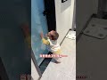 Dad's Bathroom Break: Baby's Priceless Reaction