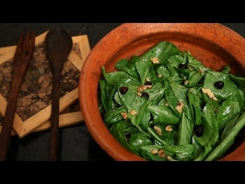 Best Vegan Spinach Walnut And Cranberry Salad By Rithika-11-08-2015