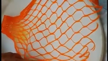 Making a fishnet from a carrot?