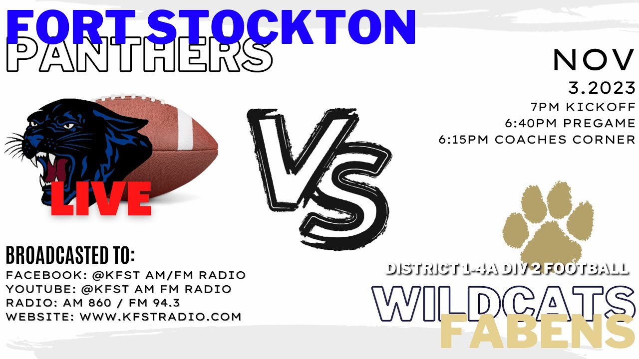 District 14A Div. 2 Football Fabens at Fort Stockton YouTube
