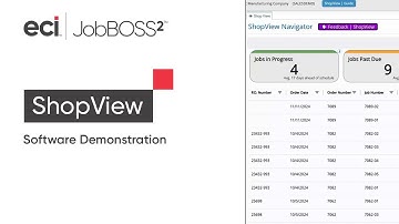 JobBOSS² Software Demo Shorts - ShopView Overview