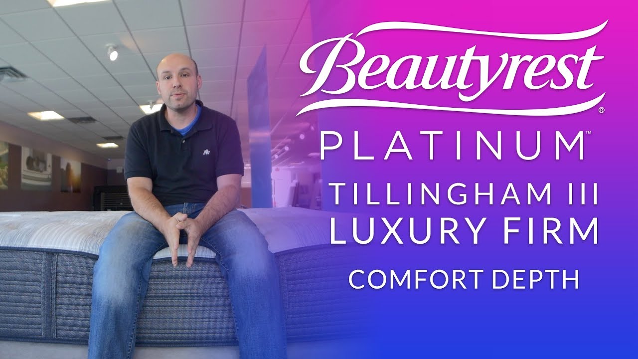 Simmons Beautyrest Platinum Tillingham III Luxury Firm Mattress Comfort