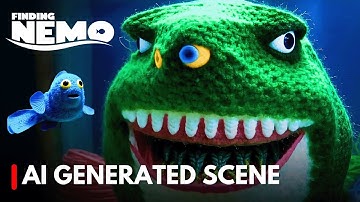 BRUCE the Shark CHASES Marlin and Dory in Finding Nemo Remake with AI?!