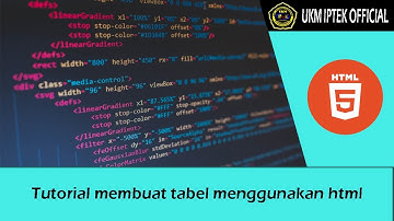 Web Design : How to create a Table in html using a Sublime text editor by Maman Rudi Yaman