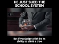 He just sued the school system