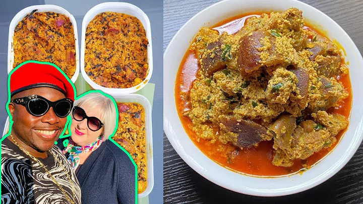 GHANAIAN TRY 🇳🇬 (FUFU AND EGUSI SOUP) FOR THE FIRST TIME IN AFRICAN RESTAURANT!