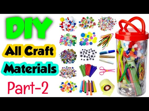 How to make crafts materials at home, craft supplies, diy craft box, craft  material kit