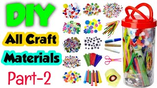 How to make crafts materials at home||craft supplies||diy craft box||craft material kit||Sajals Art