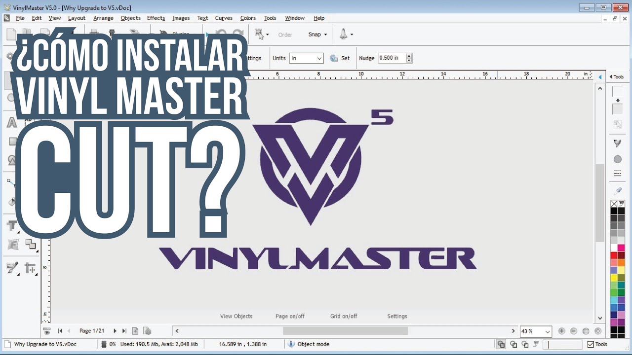¿Cómo instalar Vinyl Master Cut? YouTube