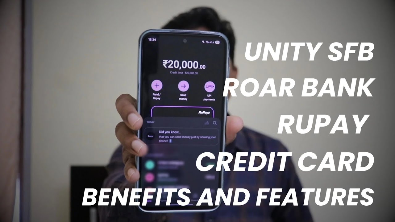 Unity Credit Card Unity SFB Roarbank Rupay Credit Card Benefits and Features - YouTube