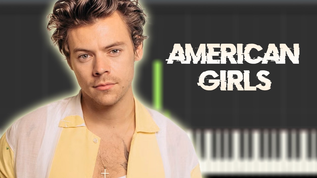 Harry Styles - American Girls | Piano Tutorial / Partitura / MIDI