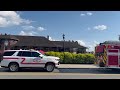 Hickory police and Hickory fire personnel work a scene in downtown Hickory where a person was hit by