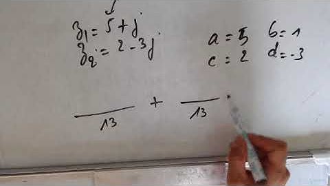Nombres complexes - Quotient de deux nombres complexes ou division complexe