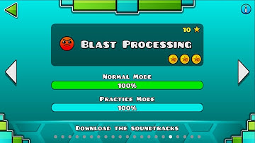 Geometry Dash | Level 17 | Blast Processing | 1 attempt | 100%