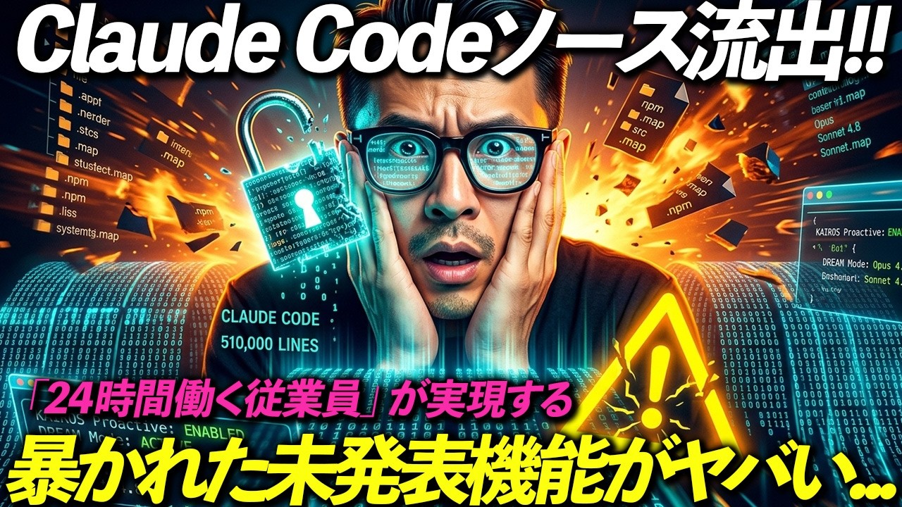 【衝撃】Claude Codeの中身が全部見えた。毎日使ってる側として今後の進化を読み解いてみる
