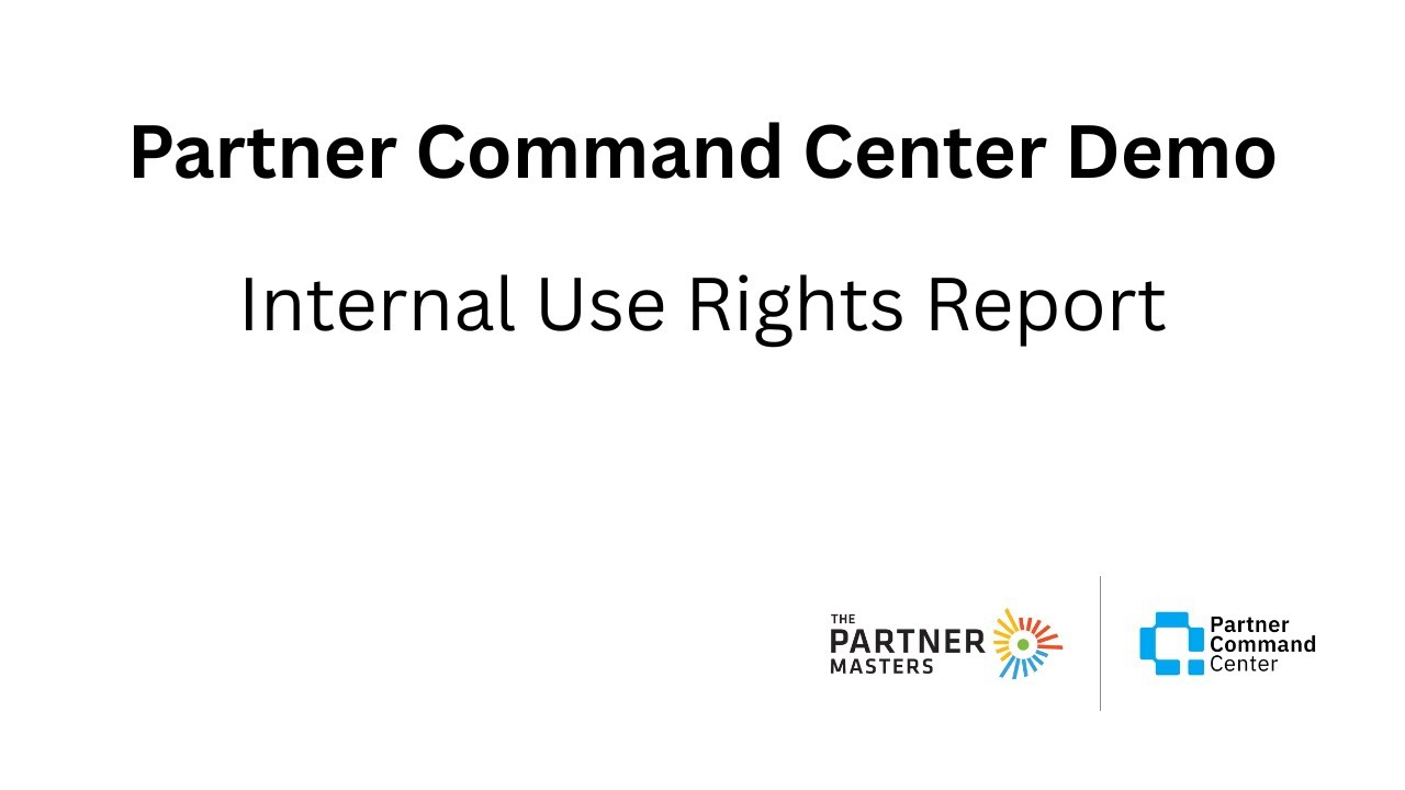 Partner Command Center | TPM internal use rights report