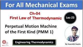 Perpetual Motion Machine Of The First Kind Pmm1 Engineering Thermodynamics-23 For Gateies