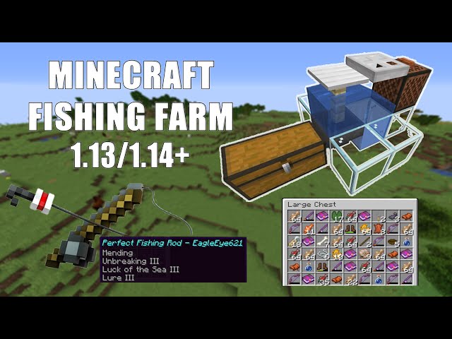 EASY AFK Fish Farm Minecraft 1.13 - 1.15+ (How Much XP?) - YouTube