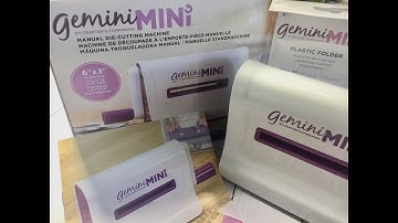 Gemini Mini Die Cutting Machine Crafters Companion Unboxing and Review