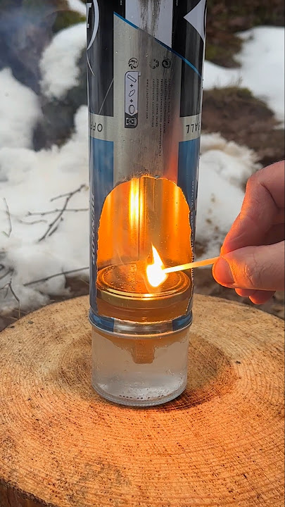 DIY Lamp-Heater in Minutes: A Lifesaver in Emergency Situations. #camping #lifehacks #survival