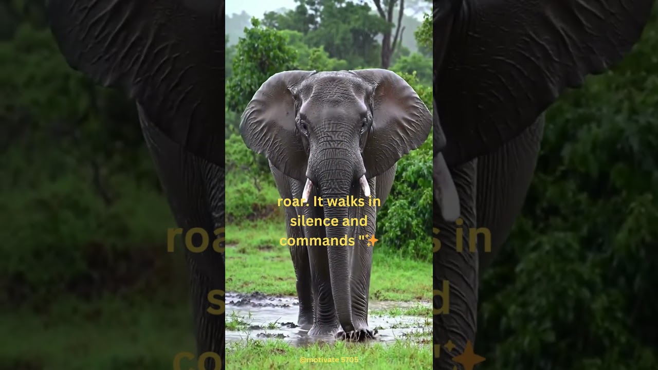 "Real Power Doesn’t Roar | Elephant Wisdom for Inner Strength & 