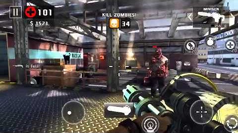 Dead trigger 2 minigun assault level 52 take no damage.