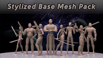Stylized Base Mesh Pack