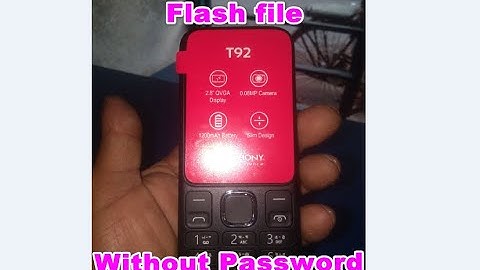 Symphony T92 Mt6261 Da Flash file Without Password