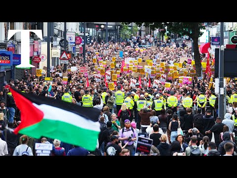 LIVE: Counter-protesters gather