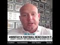 Fleck on Minnesota QB Drake Lindsey's Progression | B1G Today