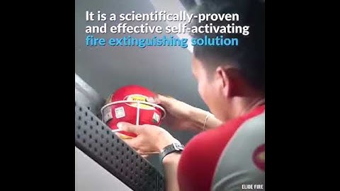 This unique fire extinguishing solution takes out fires, one ball at a time.
