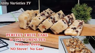 HOW TO BAKE CAKE WITHOUT OVEN | PERFECT FRUIT CAKE | BEST VANILLA BIRTHDAY CAKE | MICROWAVE RECIPES