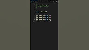Rounding Numbers in Python Trick #python #programming #coding