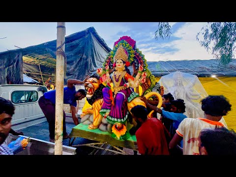 Durga mata Aagman 2024 | Rahul Kalakar Durga Mata transporting from Nagole