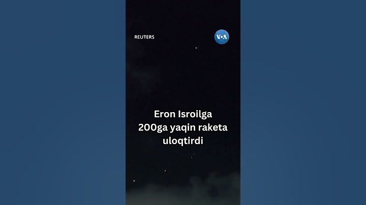 Eron Isroilga 200ga yaqin raketa uloqtirdi