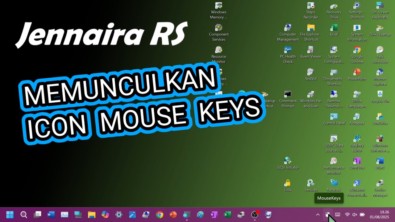 Mouse Taskbar Tutorial Memunculkan Icon Mouse Keys di Taskbar Windows 11 23H2 ...
