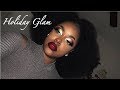 Holi-Slay Glam | Green eyebrows