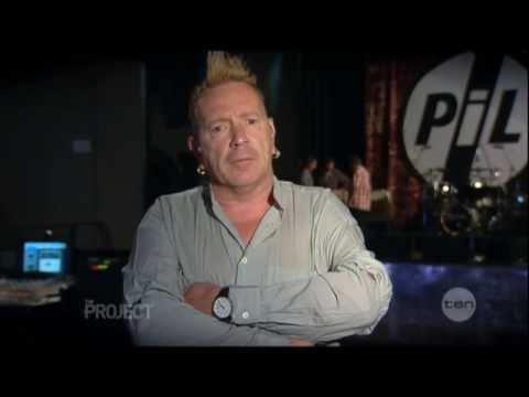 Johnny Rotten interview on The Project (2013) - Australia