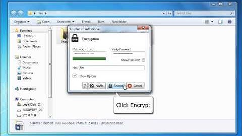 explorer encrypt